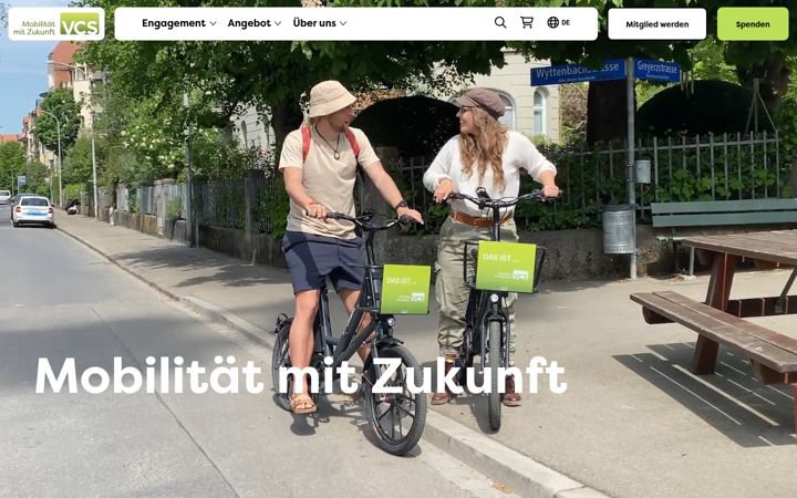 Screenshot of verkehrsclub.ch