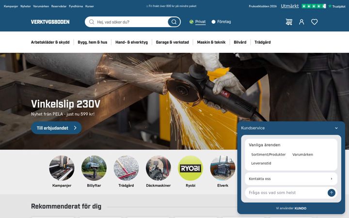 Screenshot of verktygsboden.se