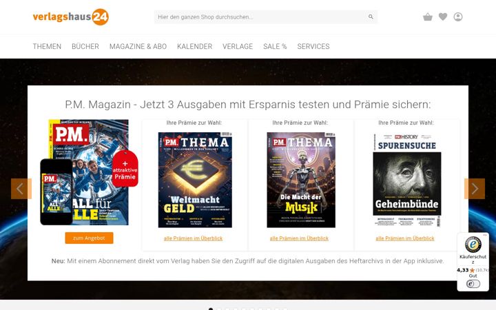 Screenshot of verlagshaus24.com