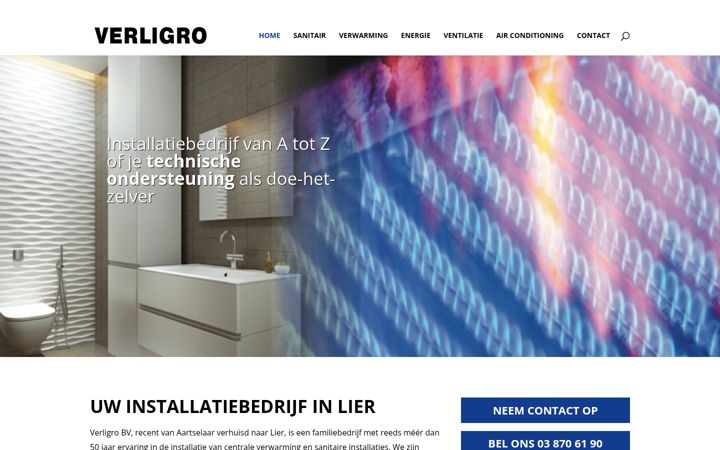 Screenshot of verligro.be