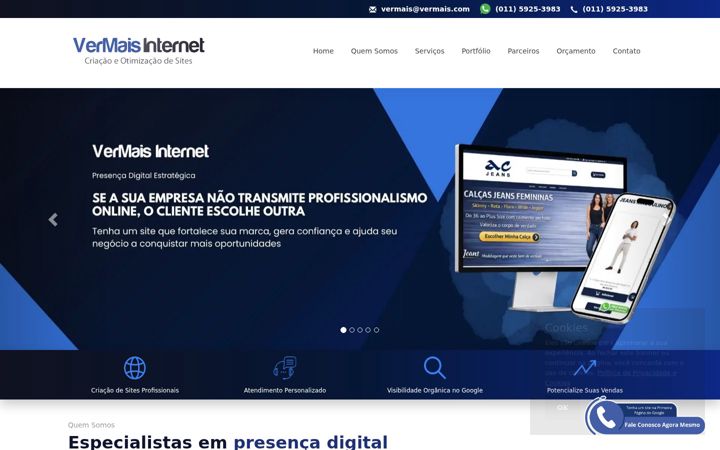 Screenshot of vermais.com