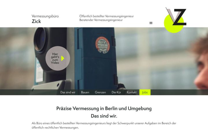 Screenshot of vermessung-zick.de