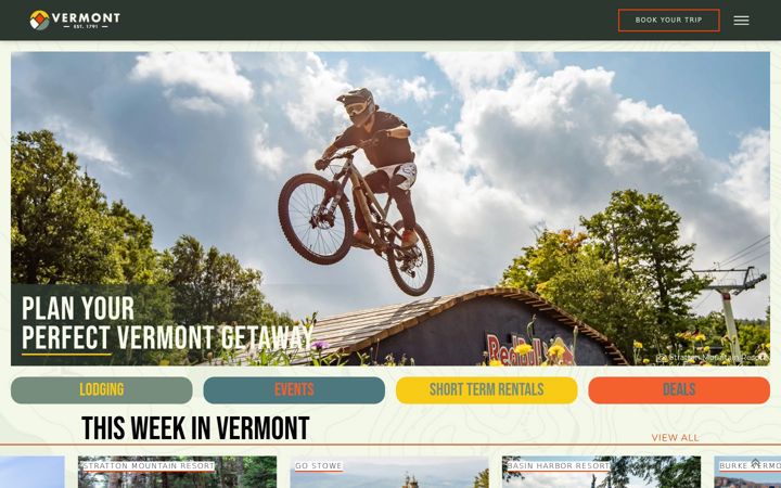 Screenshot ta' vermont.com