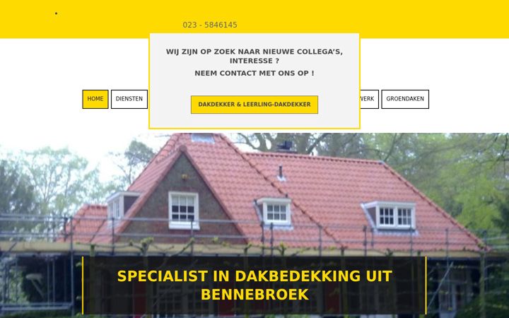 Snimka zaslona za vernooydakwerken.nl