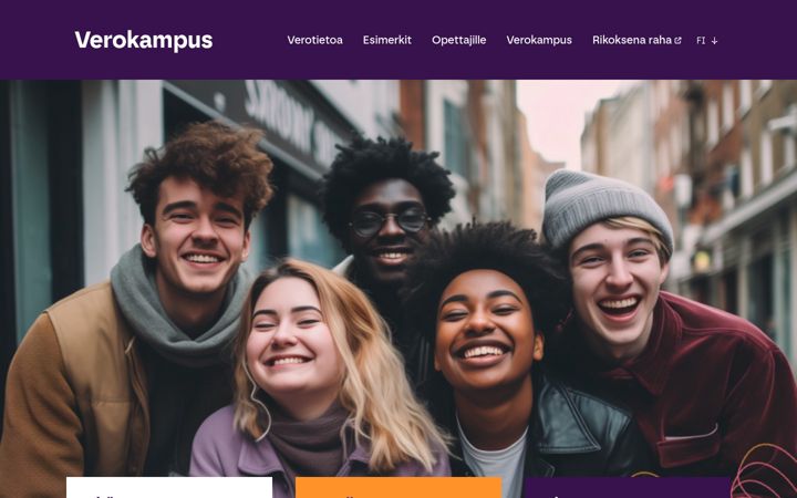Screenshot of verokampus.fi