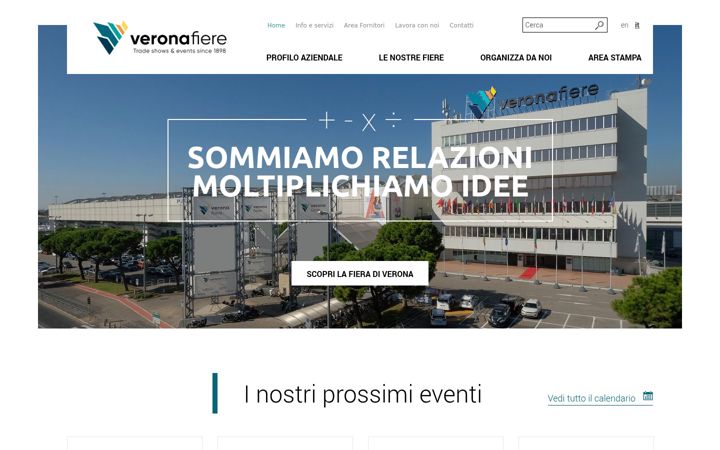 Screenshot of veronafiere.it