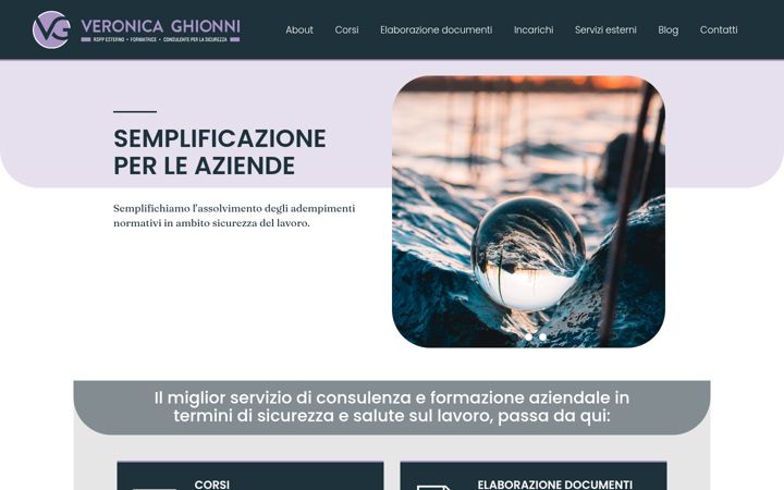 Screenshot of veronicaghionni.it