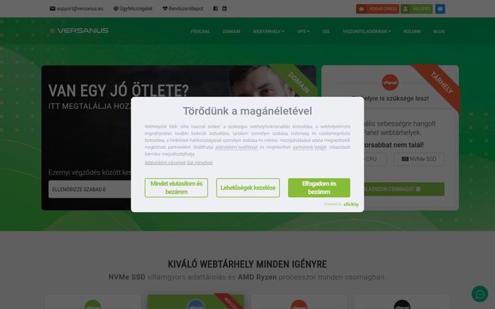 Screenshot of versanus.eu