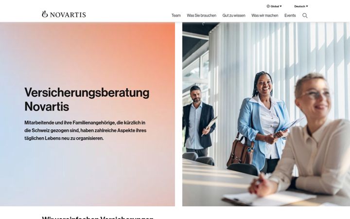 Screenshot of versicherungsberatung-novartis.ch