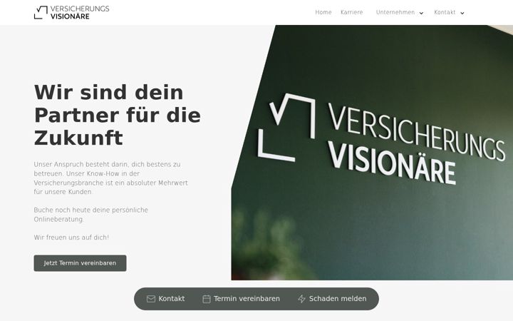 Screenshot of versicherungsvisionaere.de