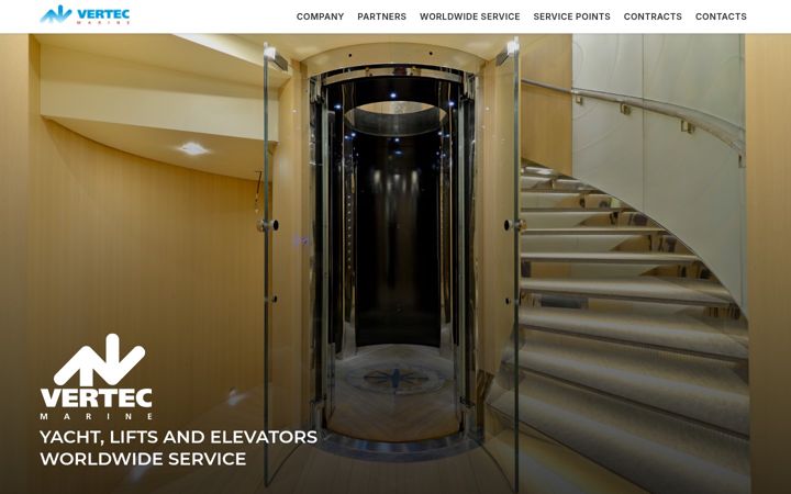 Screenshot of vertecmarine.com