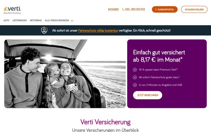 Screenshot of verti.de