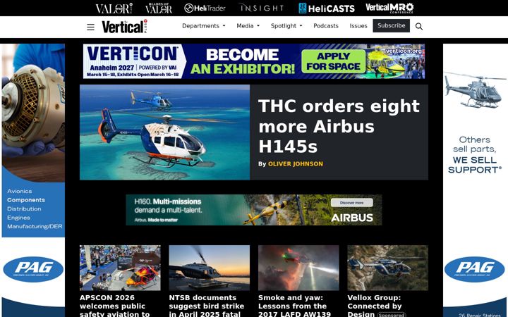 Screenshot of verticalmag.com