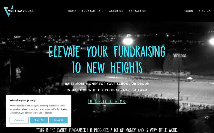 Screenshot of verticalraise.com