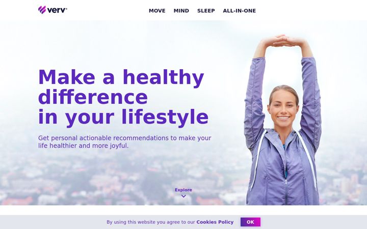 Screenshot of verv.com