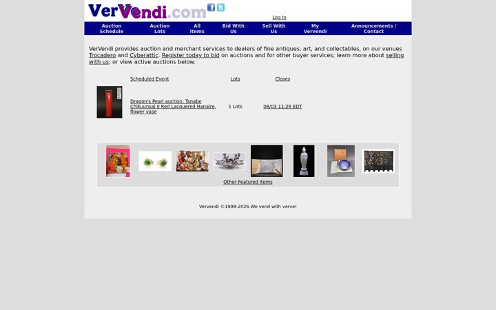 Screenshot of vervendi.com