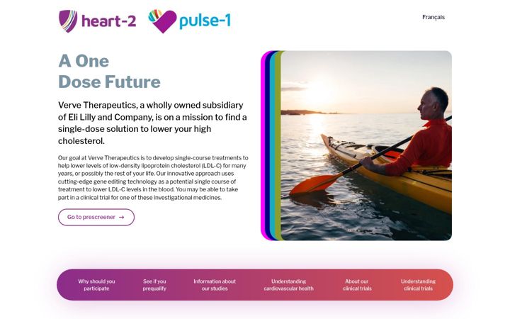 Screenshot of vervetrials.com