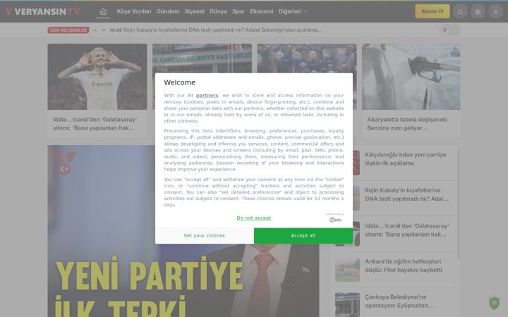 Screenshot of veryansintv.com
