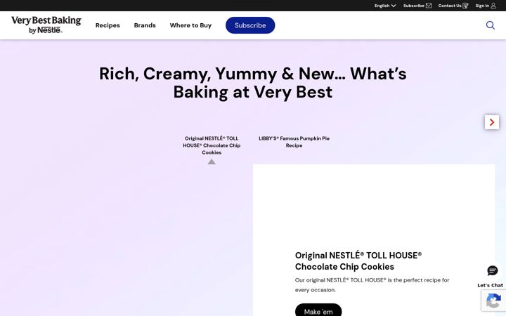 Screenshot of verybestbaking.com