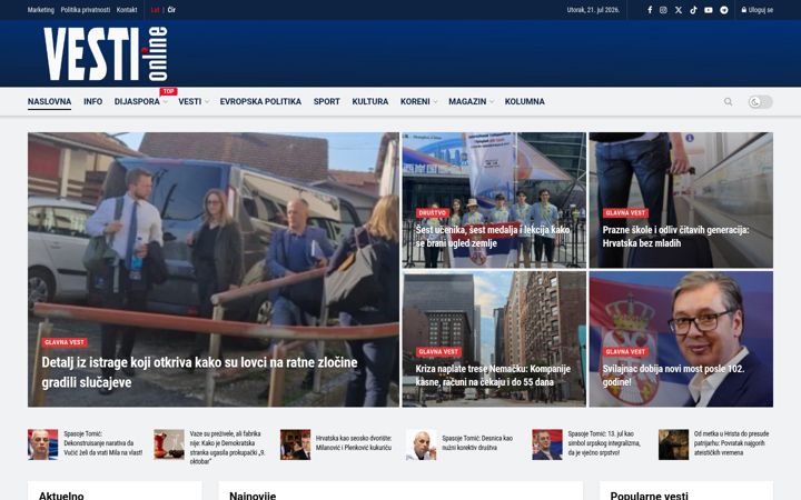 Screenshot of vesti-online.com