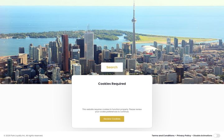 Screenshot of vestparkingenforcement.com