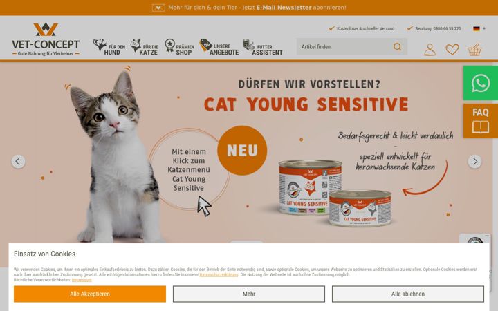 Screenshot of vet-concept.com