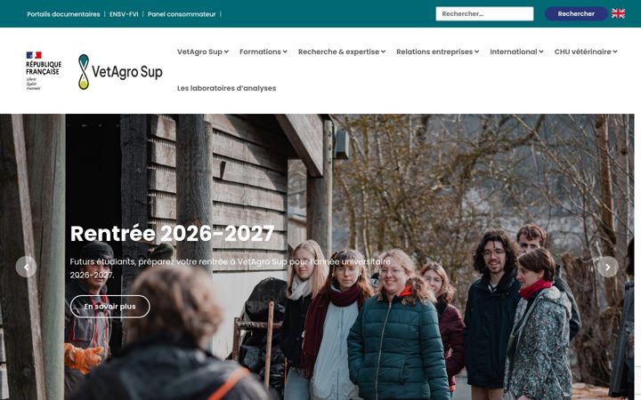 Skærmbillede af vetagro-sup.fr