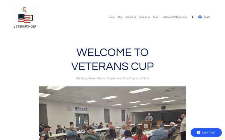 Skjermbilde av veteranscup.org