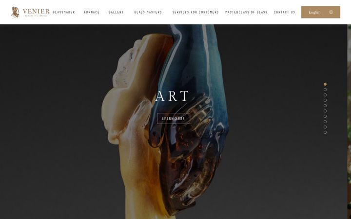 Screenshot of vetreriavenier.com