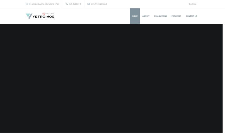 Screenshot of vetroinox.it