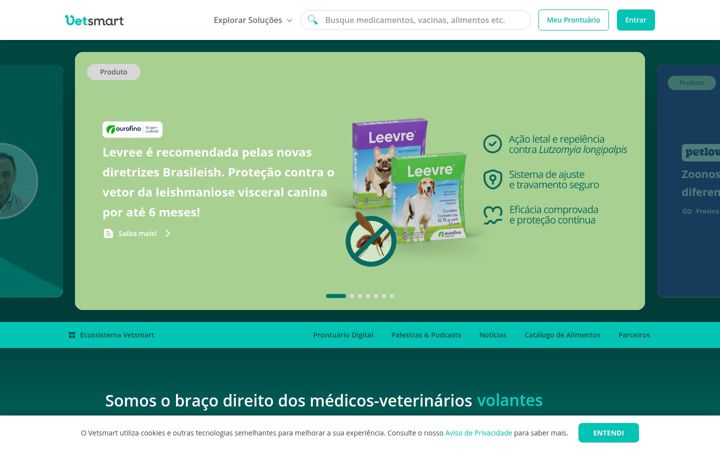 Screenshot of vetsmart.com.br