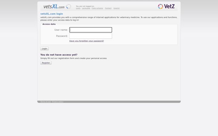 Screenshot of vetsxl.com