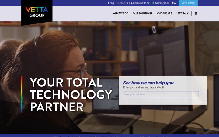Screenshot of vetta.net.nz