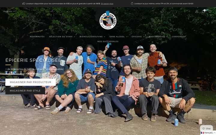 Screenshot of veuxtuunebiere.com