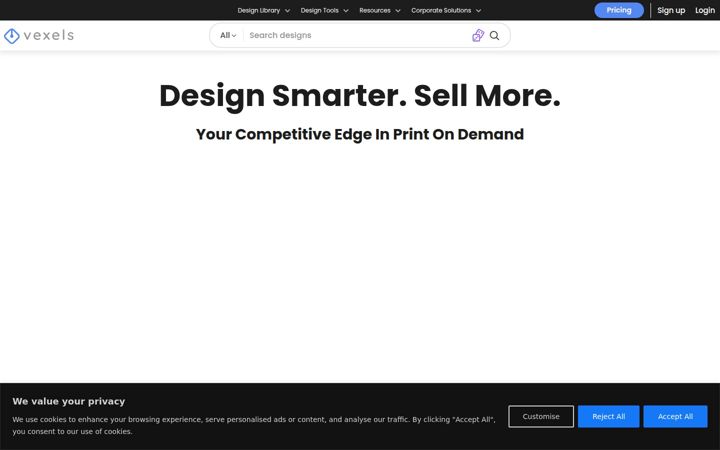 Screenshot of vexels.com