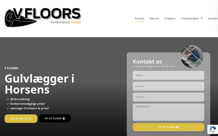Capture d'écran de vfloors.dk