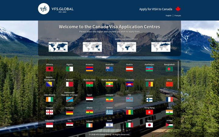 Screenshot of vfsglobal.ca