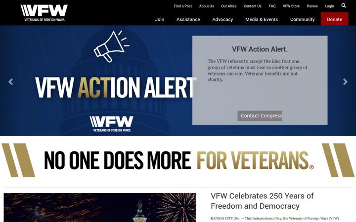 Képernyőkép: vfw.org