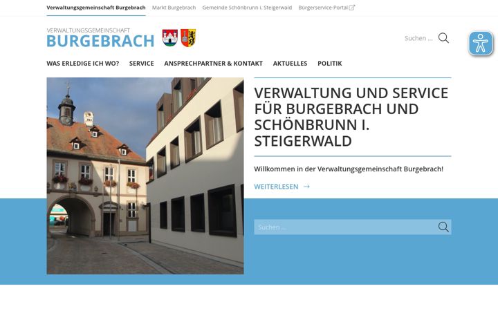 Screenshot of vg-burgebrach.de
