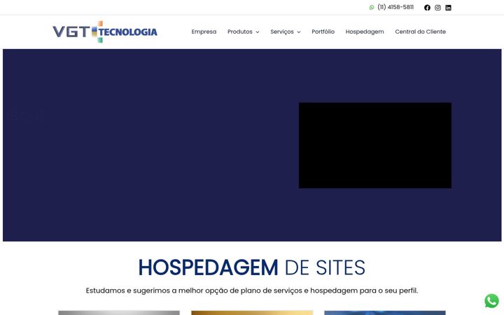 Screenshot of vgt.com.br