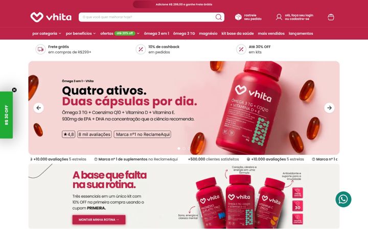 Screenshot of vhita.com.br