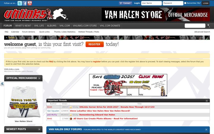 Screenshot of vhlinks.com