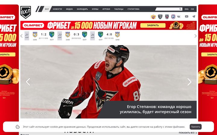 Screenshot of vhlru.ru
