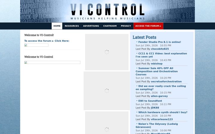 Screenshot of vi-control.net