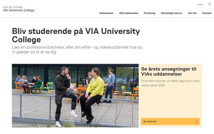 Captura de ecrã de via.dk