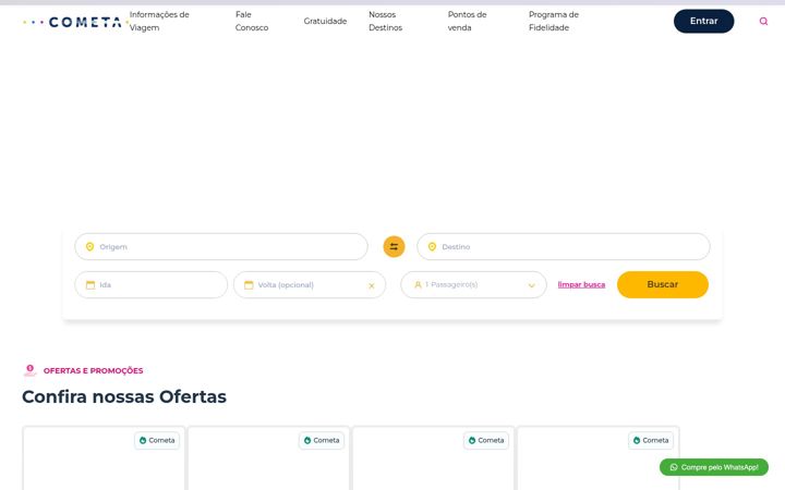 Screenshot of viacaocometa.com.br