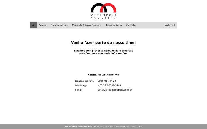 Screenshot von viacaometropole.com.br