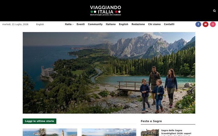 Screenshot of viaggiando-italia.it
