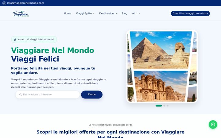 Screenshot di viaggiarenelmondo.com