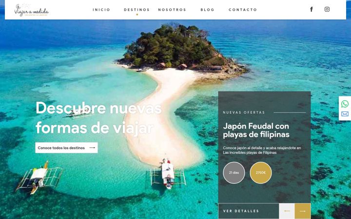 Screenshot of viajaramedida.com